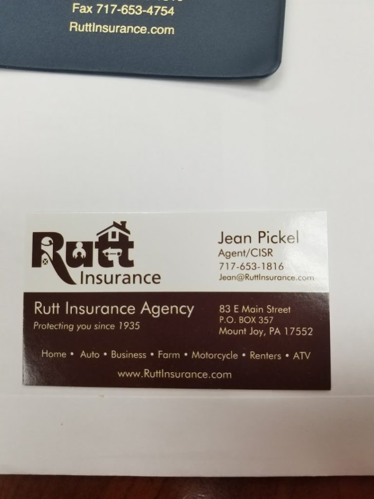 Insurance Agencies in Mount Joy: Rutt Insurance Agency