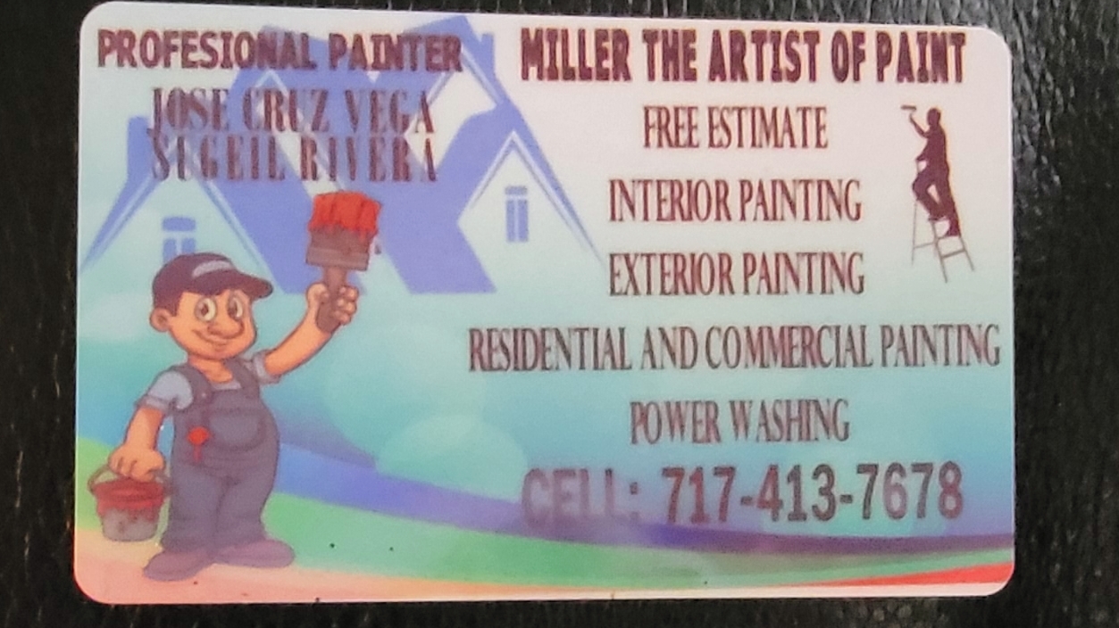 Painters in Lancaster: Miller The Artist Of Paint