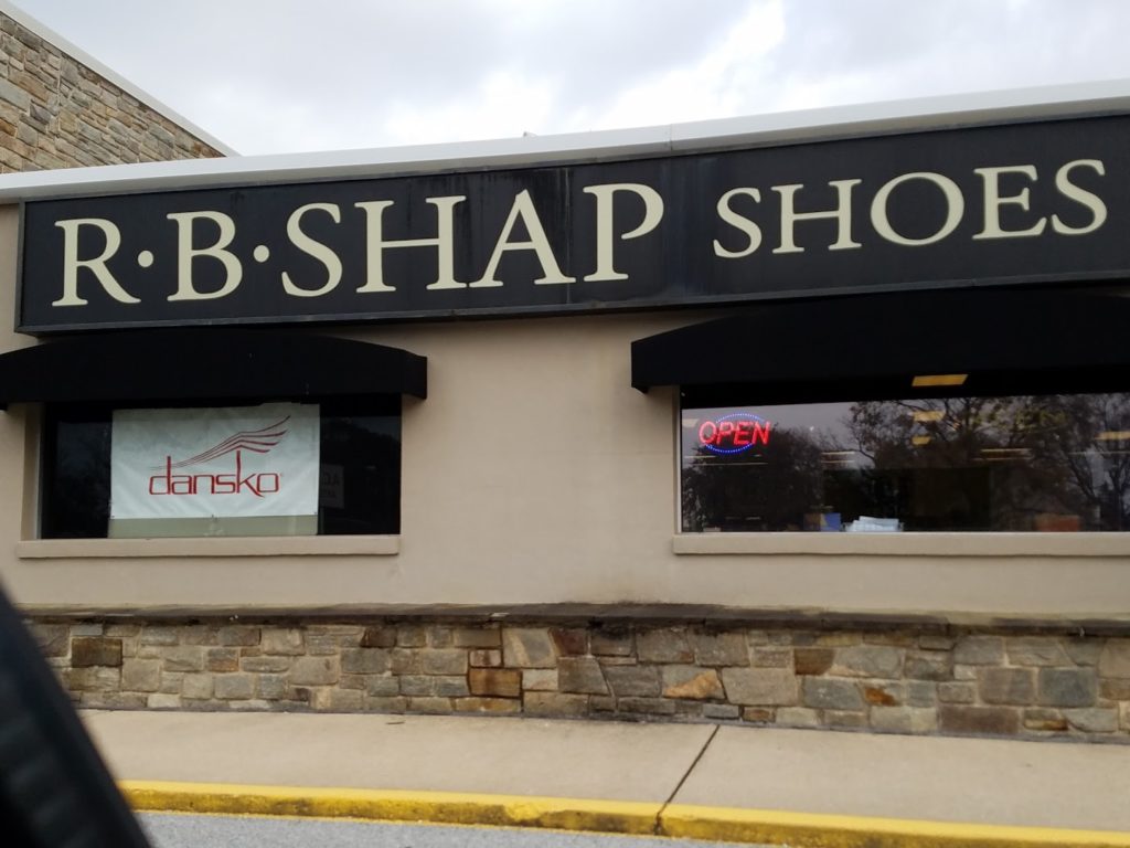 Shoe Stores in Lancaster: R B Shap Store