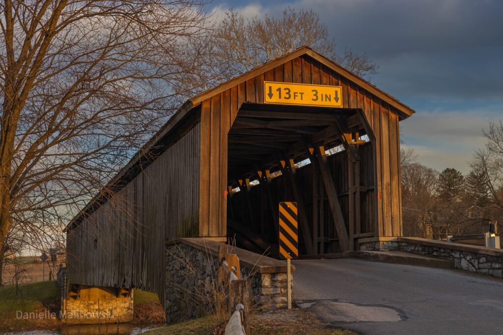 Hunsecker's Mill Covered Bridge: Lancaster Covered Bridges